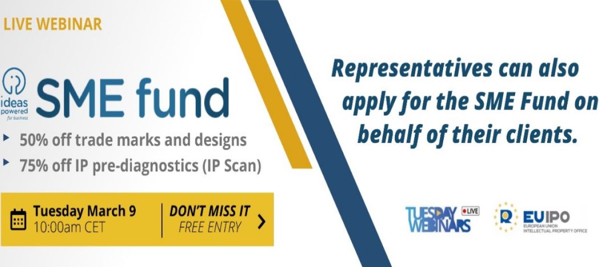 Upcoming Webinar: €20 m SME Fund for Intellectual Property. Get your refund! Questions & Answers photo